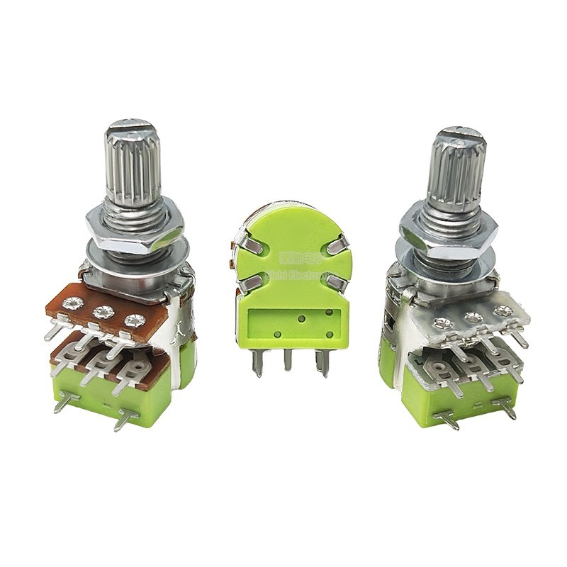 120GS RV12 Loại Chiết áp B10K / 50K / 100K Dual-Link 8-Foot có công tắc Âm lượng Tay cầm có thể điều chỉnh Chiều dài 15MM