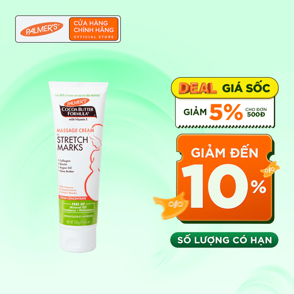 Kem ngăn ngừa và phục hồi rạn da giữa thai kỳ Palmer's 125g