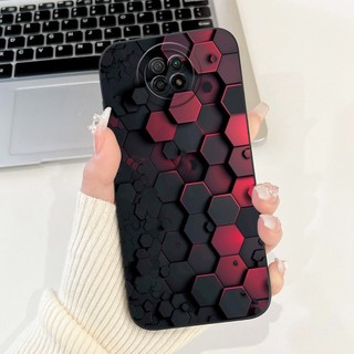 Vỏ bảo vệ toàn diện cho Xiaomi Redmi Note 9 5G / Note 9T 5G Ốp điện thoại silicon mềm sơn bằng đá cẩm thạch không gian sang trọng
