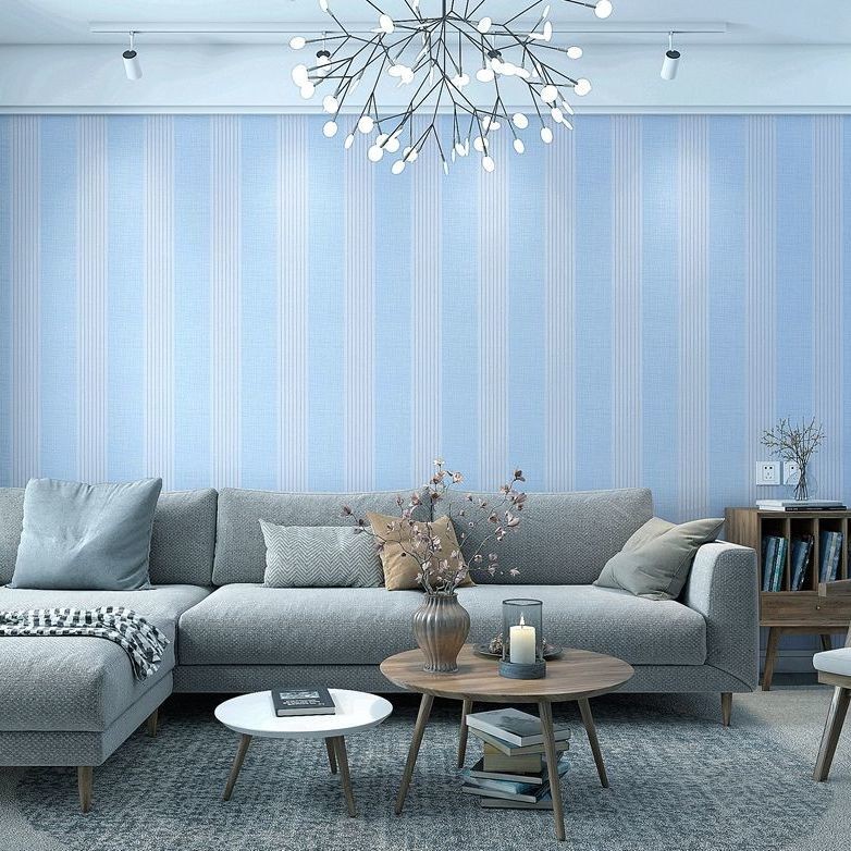 Pvc Dày Tự Dính Giấy Dán Tường Màu Cao Cấp Đóng Gói Phim Chống Thấm Nước Tường Giấy Dán Tường Phòng Ngủ Nền Phòng Khách Hấp Thụ Độ Ẩm Thoáng Khí Dọc Sọc Trang Trí