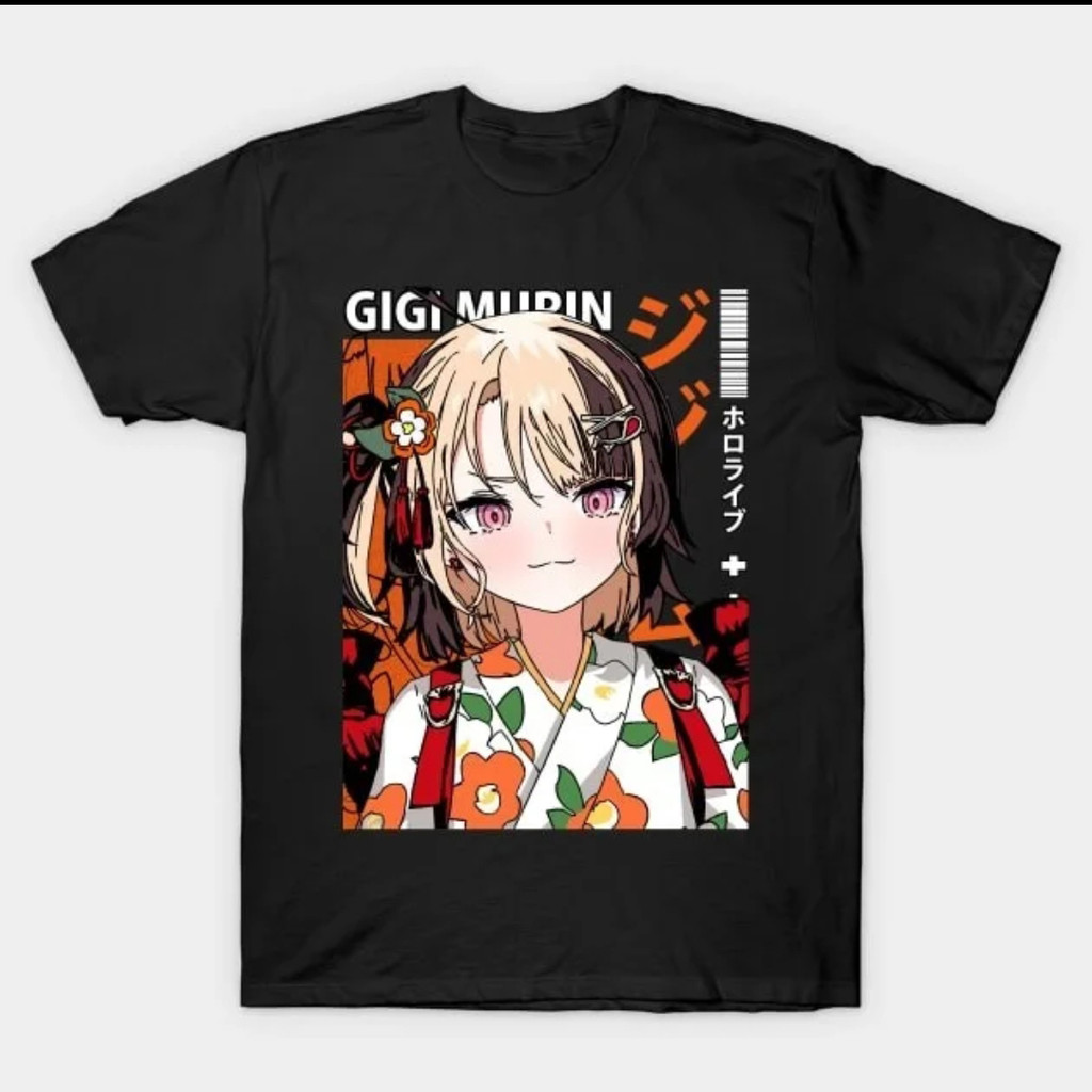 Áo thun hoạt hình dễ thương của Gigi Murin từ Hololive, phù hợp cho mùa hè với thiết kế tay ngắn