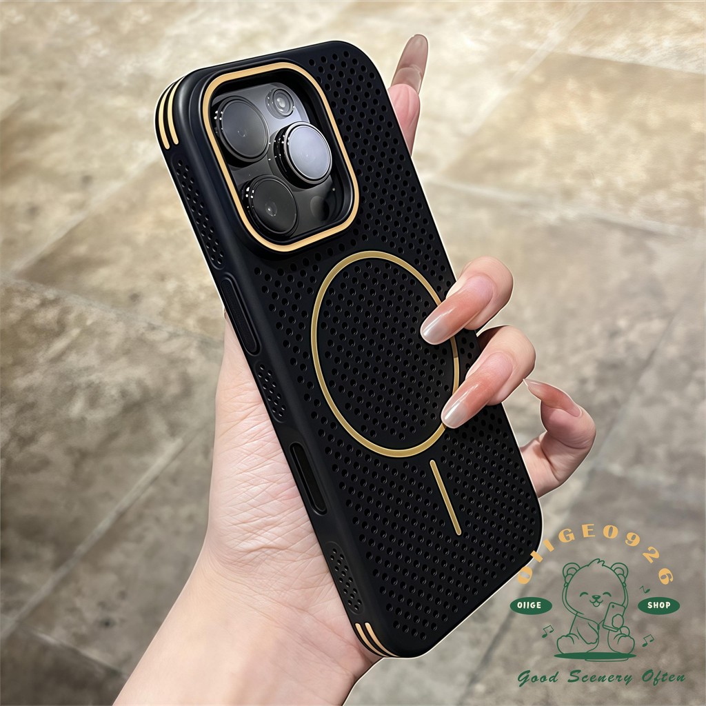 Vỏ tản nhiệt từ tính Dopamine Vỏ điện thoại iphone16 Pro Max 15 14 13 12 vỏ cho vỏ iPhone PC Vỏ cứng chống sốc