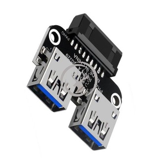 20Pin sang Dual USB3.0 Adapter Connverter Bo mạch chủ để bàn 19 Pin / 20P Header sang 2 cổng USB một đầu nối nữ, PH22