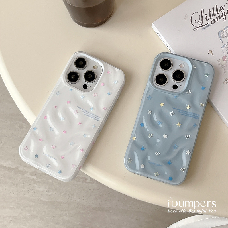 ibumpers Ốp Điện Thoại iPhone Xinh BlingBling Họa Tiết Ngôi Sao Cho IPhone 11 12 13 14 15 16 Pro Max Ốp Lưng Thiên Thạch Màu Kẹo Silicon Mềm Chống Sốc