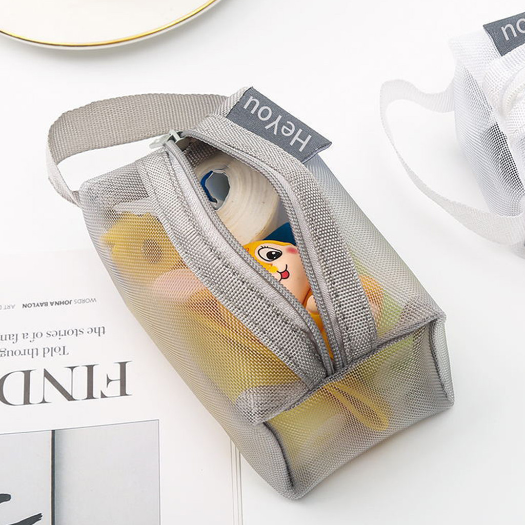 Túi đựng đồ vệ sinh di động Thiết kế lưới nhẹ bền bỉ Túi du lịch cho mỹ phẩm Đồ vệ sinh Chăm sóc da