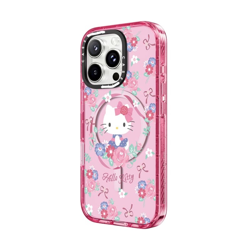 CASECASE X HelloKitty Ốp Lưng Màu Hồng Fizz Trong Suốt Cứng Hút Từ Tính Tác Động Dành Cho Apple IPhone 12 13 14 15 16 Pro Max Plus Có Hộp