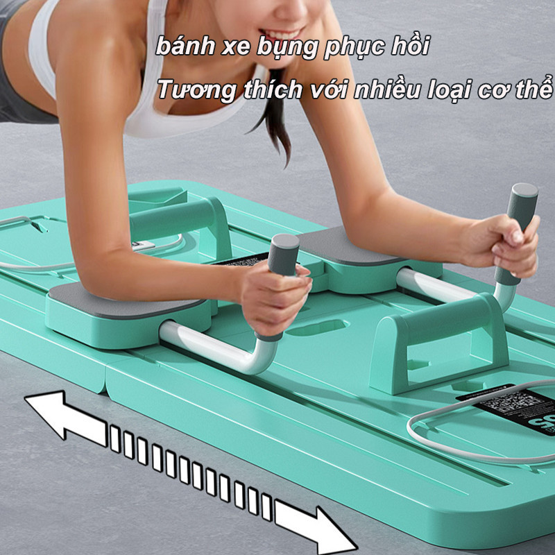 Bảng Tập Đa Năng 5in1, Chống Đẩy + Tập Bụng + Gập Bụng, chống trượt, Tăng Hiệu Quả Tập Luyện Tại Nhà