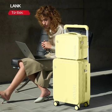 Langke Vali mẹ con Vali du lịch vali kéo rộng bánh xe xoay 360 độ Vali mật khẩu Valy du lịch Vali xách tay hàng không