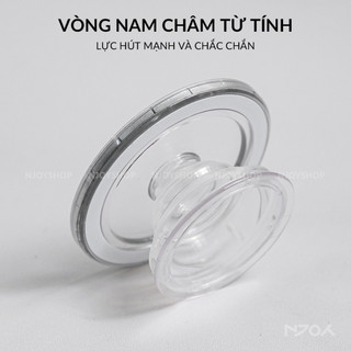 【COD】Giá đỡ Magsafe Popsocket trong suốt gập gọn, dùng cho iPhone, máy đọc sách, lực hít từ tính mạnh