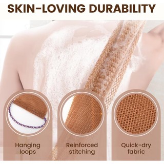 Châu Phi Tẩy Tế Bào Chết Lưới Bọt Biển 2026 Tắm Lưới Vải Rửa Cơ Thể Lưng Tẩy Tế Bào Chết Khăn Lau Lưới Châu Phi Bọt Biển Tắm Cho Tắm 3 chiếc xốp nhỏ gọn có thể giặt cho du lịch phù hợp dùng cho gia đình căn hộ văn phòng và không gian nhỏ