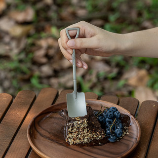 Boundless Voyage Titan Thìa Xẻng Mini Hình Sáng Tạo Dễ Thương Món Tráng Miệng Kem Thìa Trái Cây Nhẹ Bền Bộ Đồ Ăn