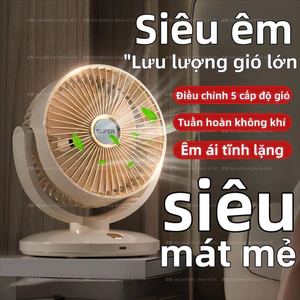 QUẠT ĐIỀU HÒA MINI CAO CẤP 2025 - Quạt USB + đèn LED + phun sương, dùng cho văn phòng/phòng ngủ, bảo hành 2 năm
