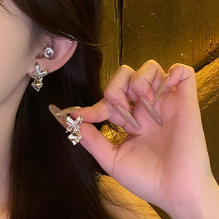 Bông Tai Ngọc Trai Kim Cương Phong Cách Pháp, Sang Trọng và Thời Trang