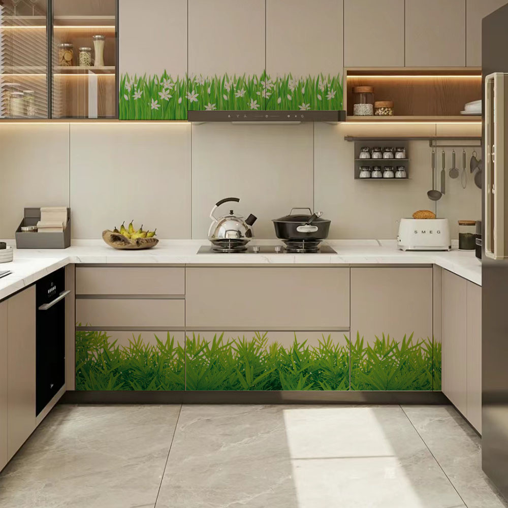 Sáng Tạo Trang Trí Tường Ván Chân Đế Miếng Dán Hộ Gia Đình Tự Dính Hoa Chống Thấm Nước Eo Dán Tường Phòng Khách Phòng Ngủ Đế