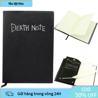 [COD] 【48h】Sổ Death Note Death note [Có hộp và tặng kèm bút lông, kẹp sách] Sổ tay bìa da in họa tiết anime sổ note