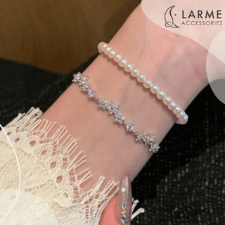 Vòng tay nữ lắc tay tiểu thư nhỏ xinh phong cách nhẹ nhàng bánh bèo làm quà tặng Larme accessories -VT0185