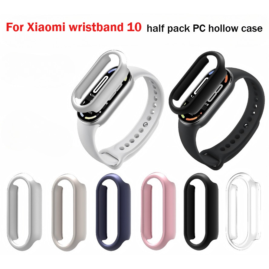 Ốp Lưng Rỗng Cho Xiaomi Mi Band 10 9 8 NFC PC Cứng Cho Xiaomi 10 Ceramic Version 9 8 NFC Vỏ Bảo Vệ