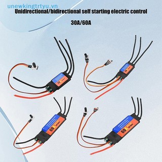 Unewtyu Trình điều khiển động cơ không chổi than 2-6S 30A 60A ESC Hai chiều Tự khởi động Bộ điều khiển tốc độ điều chỉnh điện không chổi than ESC cho dụng cụ DIY VN