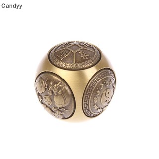 NDY Sáu Mặt Bốn Phước Lành May Mắn Tiền Đồng Thau Giảm Căng Thẳng Khối Đàn Áp Đồ Chơi Thủ Công N