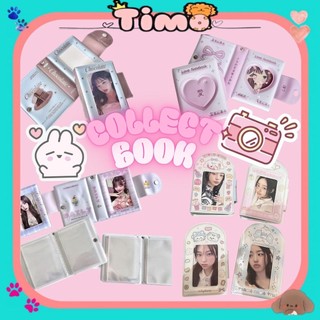 Collect Book Nơ Màu Hồng Tiểu Thư Y2K Cute Tổng Hợp Sổ Đựng Card Nút Bấm Bo Góc Timo VPBL38