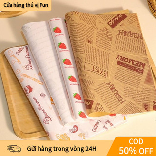 【COD】Giấy Gói Hamburger, Sandwich, Bento – Chống Dầu, Chống Thấm Dùng Gói Đồ Ăn