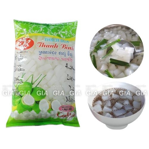 [THÙNG 12 BỊCH] Thạch dừa Thanh bình bịch 1kg