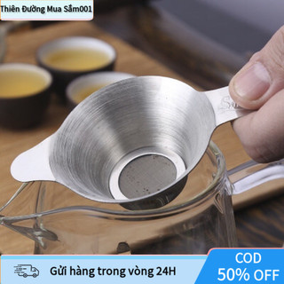 Lọc Trà Inox Tay Cầm Chống Gỉ – Phễu Lưới Lọc Trà Vụn, Chất Liệu Thép Không Gỉ, Dùng Cho Quán Trà/Bếp Nhà