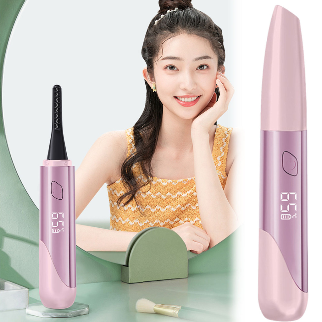 Dụng cụ uốn mi làm nóng chống bỏng dành cho nữ Dụng cụ nâng mi nhanh di động Dụng cụ làm đẹp mắt thực tế