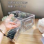 Acrylic Trong Suốt Sắp Xếp Hộp Kệ Nhiều Lớp Để Bàn Đồ Lặt Vặt Ký Túc Xá Văn Phòng Phẩm Mỹ Phẩm Hộp Bảo Quản Cao Cấp