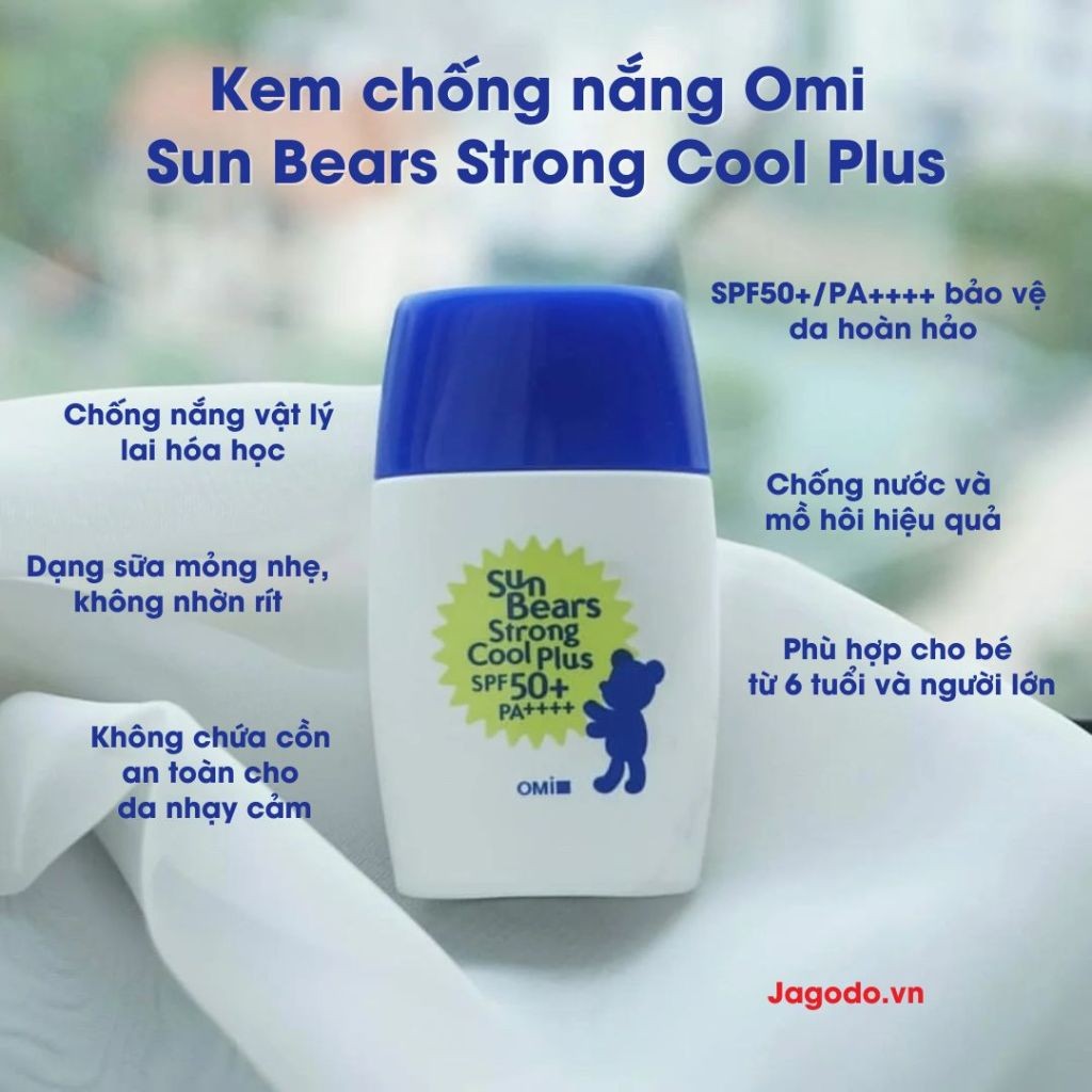 Kem Chống Nắng OMI SUN Bears Strong Super Plus SPF50+ PA++++