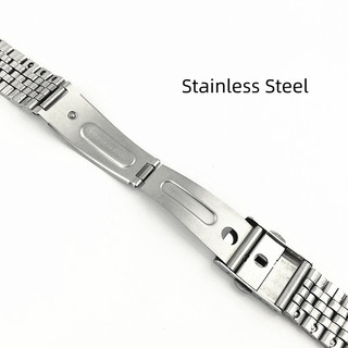 Vòng đeo tay đồng hồ bằng thép không gỉ Jubilee 18mm 20mm 22mm Dây đeo đồng hồ cho SEIKO 5 Diver Dây đeo đồng hồ đa năng thay thế cho đồng hồ cơ thạch anh Nam Nữ
