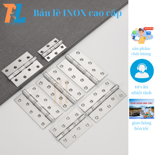 Bản lề inox , bản lề lá inox cao cấp 201 và 304( tặng kèm đinh vít ...