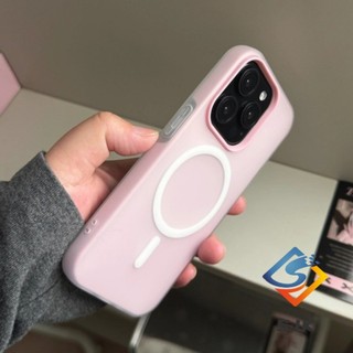 Ốp Lưng Silicon Acrylic Từ Tính Matte Soft Feel Cho iPhone 17 Pro Max 11 12 13 14 15 16 Pro Max 17Air 14 / 15 / 16Plus Vỏ Bảo Vệ Chống Sốc