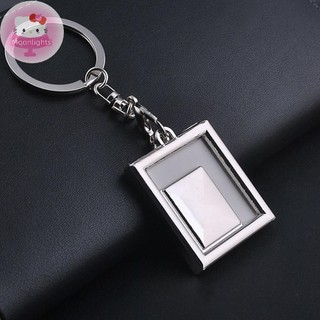 Moonlights 1pc Sang Trọng Trong Suốt Trong Suốt Chèn Ảnh Khung Ảnh Móc Khóa Móc Khóa EN