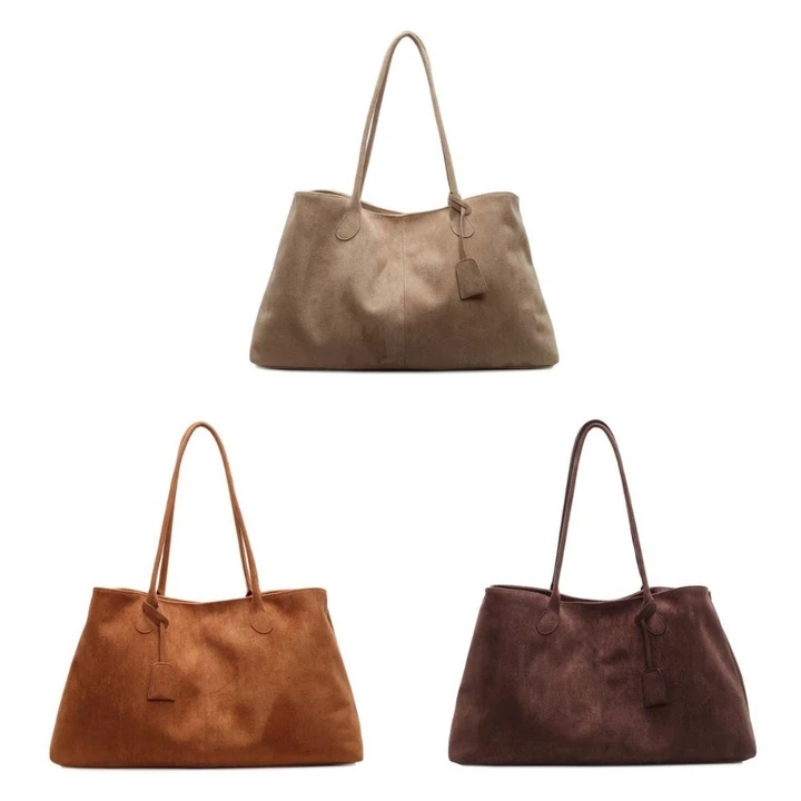 Women's Korean-Style Suede Handbag – 3