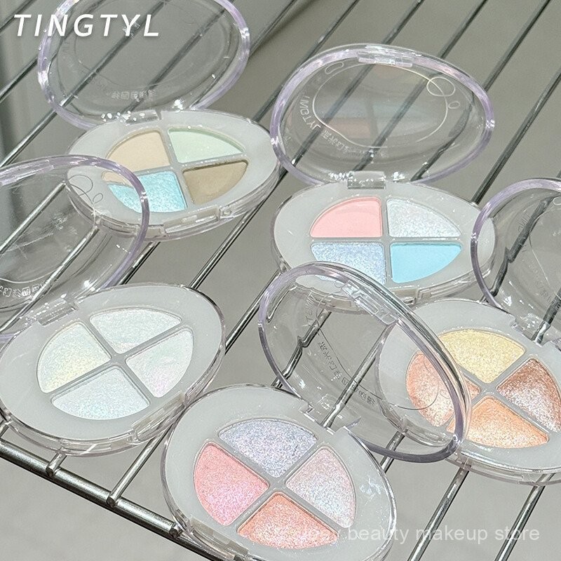 Bảng phấn mắt bốn màu ngọc trai phân cực màu KTGU TINGTYL