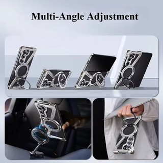 ốp lưng galaxy z fold 7 Kim Loại Cho iPhone 17 Pro Max 17Air 16 15 14 13 Ốp Điện Thoại 360°Giá đỡ vòng xoay Tấm bảo vệ chống rơi chống sốc cho Samsung Z Fold 7 / 6 / 5 S25 S24 Ultra