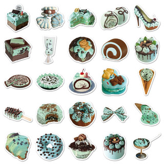 Bộ 50 Bạc Hà Chocolate Ins Phong Cách Miếng Dán Dễ Thương Graffiti Đề Can Cho Trẻ Em Hoạt Hình Trang Trí Miếng Dán