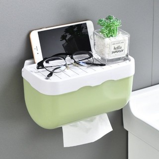 [Đến 3-5 ngày] Hộp đựng khăn giấy chống nước có giá đỡ điện thoại | Hộp đựng khăn giấy bằng nhựa hiện đại cho phòng tắm ô tô phòng khách | Thiết kế dễ dàng & 4 màu