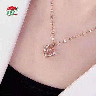 Vòng cổ thép titan hình trái tim - Dây chuyền xương đòn sang trọng và thanh lịch