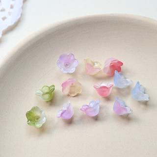 Kính Lily Của Thung lũng Hoa Cổ Tích Vẻ Đẹp Chuyển Đổi Nhiều Màu Sắc Mũ Hoa Tự Làm Handmade Trang Sức Mặt Dây Chuyền Bông Tai Vòng Cổ Chất Liệu Đính Hạt