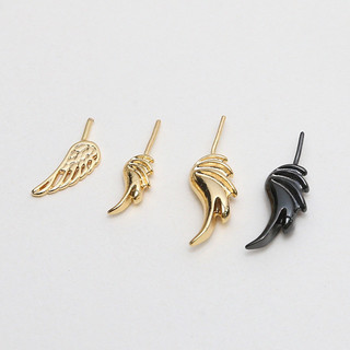 Mạ Đồng Vàng Thật 18k Vàng Súng Đen Một Cánh Nổi Có Kim Tự Làm Trang Sức Handmade Baroque Ngọc Trai Phụ Kiện