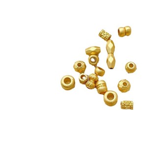 Bao bảo quản màu cát mờ, hạt bí ngô lỗ thẳng, phụ kiện DIY trang sức thủ công làm vòng tay, vòng cổ