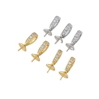 Mạ vàng 14k bảo quản màu, ngọc trai, khóa vạn năng, dát zirconium, tự làm vòng tay/vòng cổ thủ công