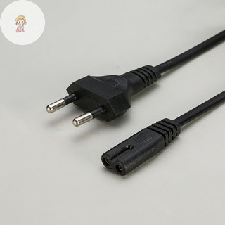 TWE Chất Lượng Cao 0.6m EU Dây Nối Dài Cáp Nguồn 8 Euro Cắm Cáp AC Cho Màn Hình Tivi Nguồn Điện VN