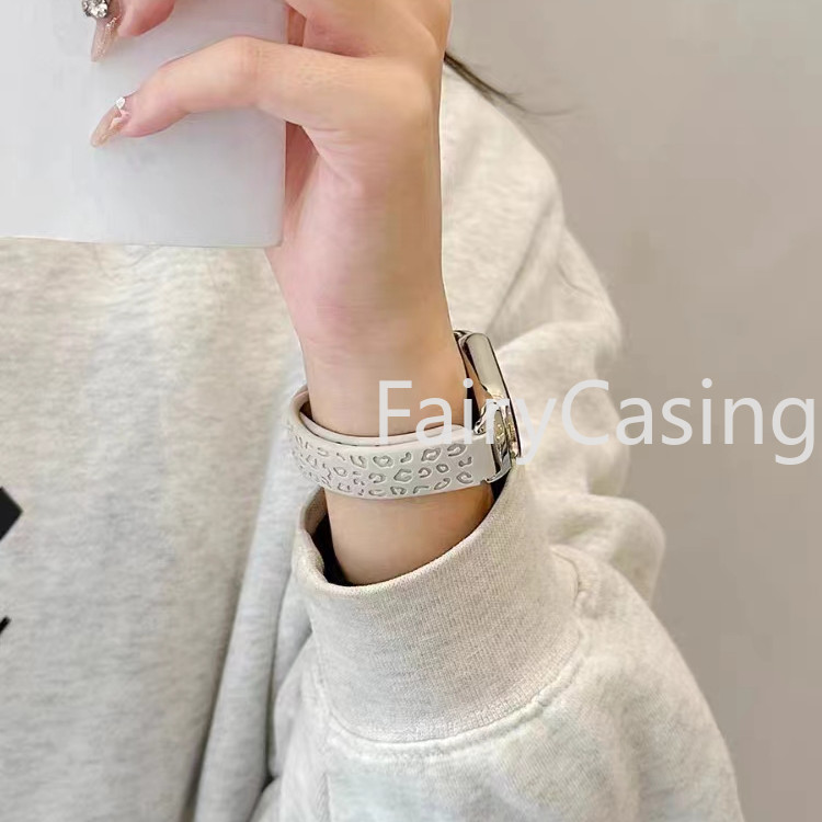 Dây Đeo Đồng Hồ Cho Xiaomi Mi Band 10 9 8 / 8 NFC Vòng Tay Silicon Phụ Kiện Cổ Tay Thay Thế Correa Dây Đeo Thể Thao Da Báo