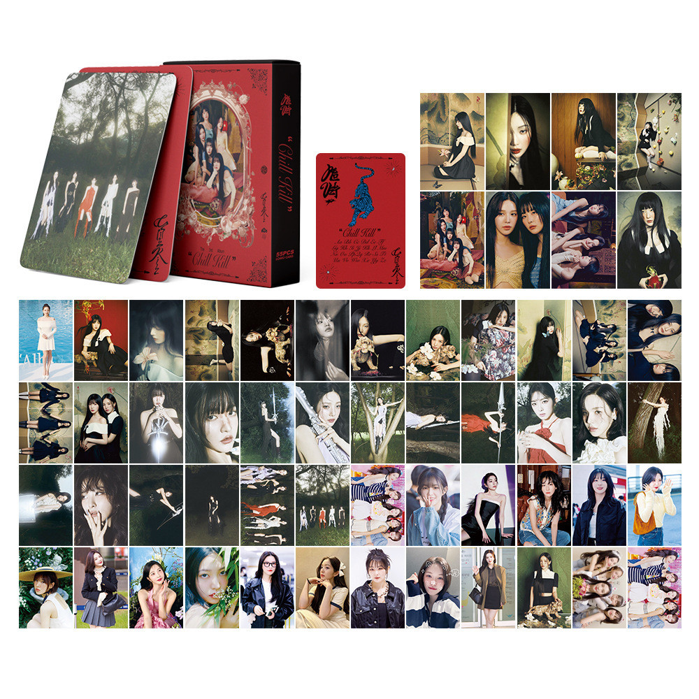 55pcs/box RED VELVET Cosmic Photocards Chill Kill Album YERI IRENE