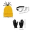 SAIA Set 3 Phụ Kiện Cosplay: Mũ, Kính Hơi Nước & Găng Tay Đen - Trang Trí Halloween Cho Người Lớn