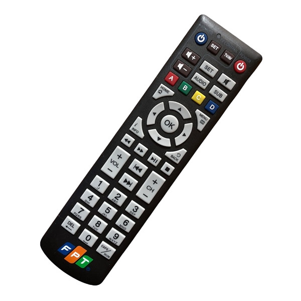 tay điều khiển remote từ xa đầu thu FPT mới-kèm pin-tay đầu bấm đầu thu FPT mới