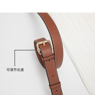 Dây túi bánh bao mini Longchamp, dây đeo vai khóa da không đục lỗ, có thể điều chỉnh, đeo chéo